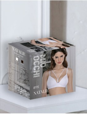 Формованный бюстгальтер без косточек Mioocchi NATALIE 8115 nero, Цвет: nero (черный), Размеры: 65B, изображение 5