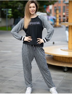 Спортивный костюм Opium M-89/P-72, Цвет: серый, Размеры: L, изображение 2