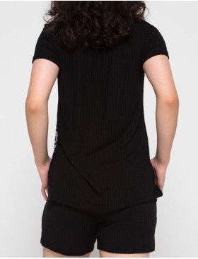 Леопардовый комплект с шортами Opium M-94/P-77, Цвет: леопард/черный, Размеры: L, изображение 2