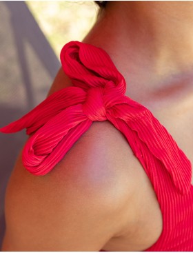 Красный слитный купальник Opium SF-74, Цвет: красный, Размеры: M, изображение 3