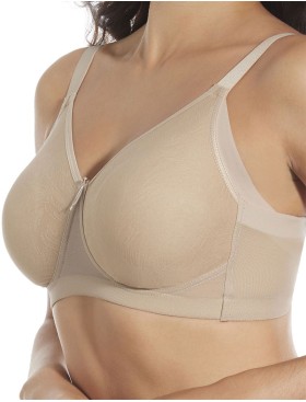 Бюстгальтер бескаркасный мягкий Selene BETTY серо-бежевый, Цвет: серо-бежевый, Размеры: 90D