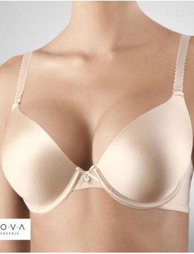 Бюстгальтер с гелевым пуш-ап VOVA VICTORIA V86236 серебристый пион, Цвет: серебристый пион, Размеры: 75E