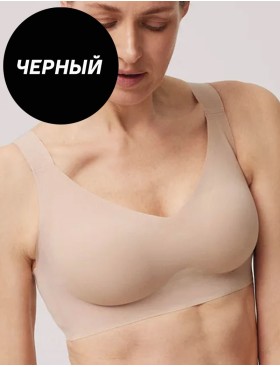 Гладкий бюстгальтер без косточек Ysabel Mora 10059 BASIC черный, Цвет: черный, Размеры: M