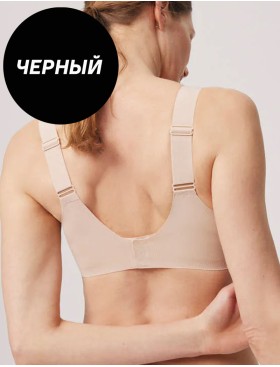 Гладкий бюстгальтер без косточек Ysabel Mora 10059 BASIC черный, Цвет: черный, Размеры: M, изображение 2