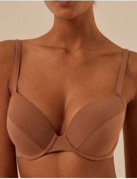 Бюстгальтер на тонком поролоне Ysabel Mora 10113 BASIC карамель, Цвет: карамель, Размеры: 70B