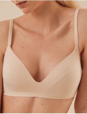 Бюстгальтер триангул без косточек Ysabel Mora 10118 BASIC ваниль, Цвет: ваниль, Размеры: 75C