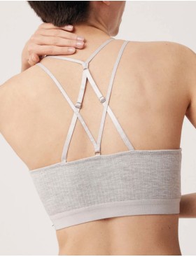 Топ-бралетт без косточек Ysabel Mora 10570 LINGERIE серый, Цвет: серый, Размеры: XL, изображение 3