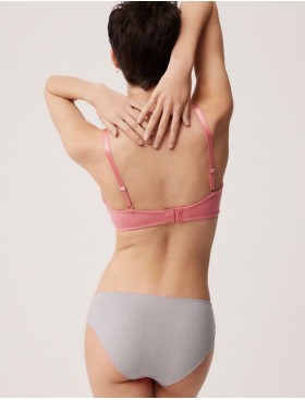 Трусы слипы в рубчик Ysabel Mora 10571 LINGERIE серый, Цвет: серый, Размеры: M, изображение 2