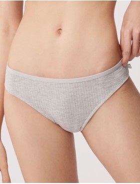 Трусы бразилиана в рубчик Ysabel Mora 10573 LINGERIE серый, Цвет: серый, Размеры: S