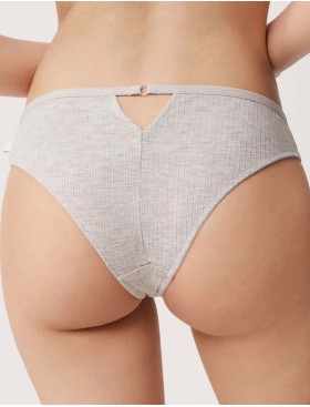 Трусы бразилиана в рубчик Ysabel Mora 10573 LINGERIE серый, Цвет: серый, Размеры: S, изображение 2