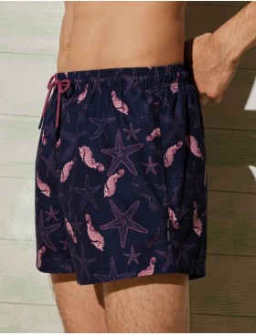 Мужские пляжные шорты Ysabel Mora 90089, Цвет: фиолетовый, Размеры: L, изображение 3