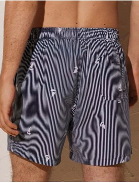 Мужские пляжные шорты Ysabel Mora 90126, Цвет: темно-синий/белый, Размеры: M, изображение 2