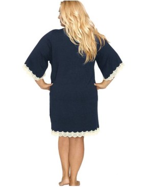 Сорочка Akcent 507 темно-синий, Цвет: темно-синий, Размеры: L, изображение 4