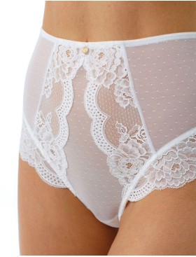 Трусы слипы комфорт Coquette Revue ROSES 62117-01, Цвет: белый, Размеры: S