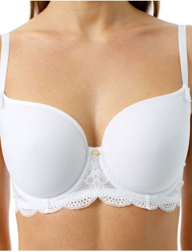 Бюстгальтер спейсер Coquette Revue ROSES 84117-01, Цвет: белый, Размеры: 90E