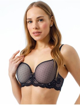 Бюстгальтер спейсер Coquette Revue ROSES 84117-18, Цвет: черный, Размеры: 95D, изображение 3