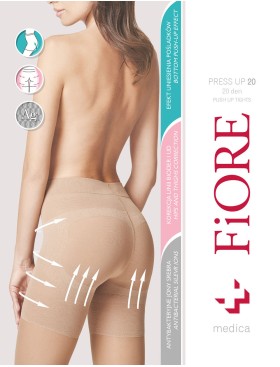 Колготки из микрофибры Fiore 5202/M PRESS UP 40 den черный, Цвет: черный, Размеры: 3, изображение 2