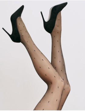 Фантазийные колготки Gabriella 413 NAVEL 20 den чёрный, Цвет: чёрный, Размеры: 2