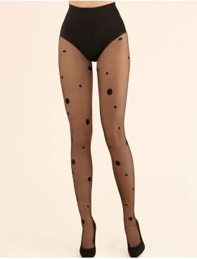 Колготки с узором Gabriella 468 DALMA 20 den чёрный, Цвет: чёрный, Размеры: 2