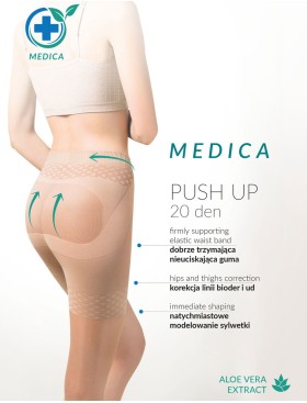 Корректирующие колготки Gabriella 127 MEDICA PUSH-UP 20 den телесный, Цвет: телесный, Размеры: 4