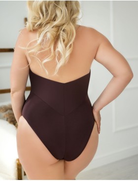 Совместный купальник бандо Kris Line KORFU Body МНМ, Цвет: коричневый, Размеры: 65GG, изображение 2