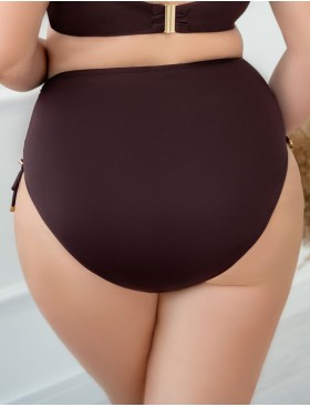 Высокие плавки женские Kris Line KORFU High Waist, Цвет: коричневый, Размеры: L, изображение 2