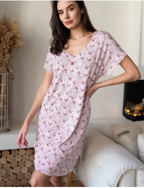 Сорочка трикотажная Mia-Amore INESSA 5011, Цвет: пудра, Размеры: 2XL/3XL