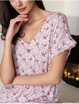 Сорочка трикотажная Mia-Amore INESSA 5011, Цвет: пудра, Размеры: 2XL/3XL, изображение 5