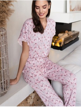 Пижама женская с брюками Mia-Amore INESSA 5016, Цвет: пудра, Размеры: L