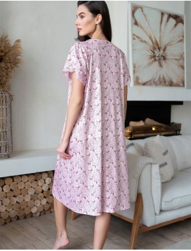 Длинная ночная сорочка Mia-Amore INESSA 5018, Цвет: пудра, Размеры: XL, изображение 2