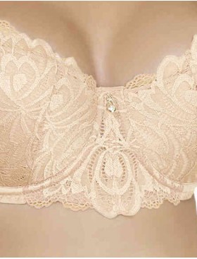 Кружевной бюстгальтер балконет Nikol Djumon 165 11 жасмин, Цвет: жасмин, Размеры: 75B, изображение 2