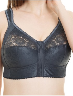 Бюстгальтер мягкий без косточек Sermija 150-12-L темный графит, Цвет: тёмный графит, Размеры: 80D