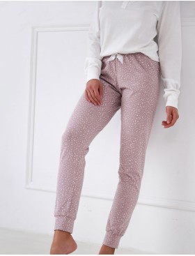 Хлопковая пижама с брюками Sensis ELLEN, Цвет: белый, Размеры: L, изображение 3