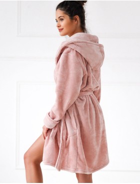 Теплый женский халат Sensis MARGO, Цвет: розовый, Размеры: L/XL, изображение 2