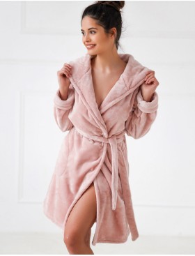 Теплый женский халат Sensis MARGO, Цвет: розовый, Размеры: L/XL, изображение 3