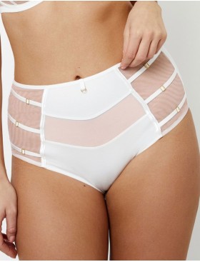 Трусы высокие Subtille TEONA MILK/MOCCA high-waist, Цвет: молочный+мокка, Размеры: M