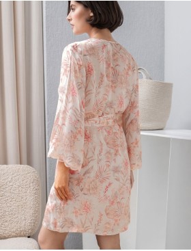 Кимоно шелковое женское Mia-Amore MOLLY 1923, Цвет: персиковый, Размеры: L/XL, изображение 2