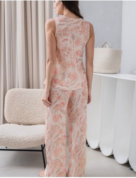 Шелковый комплект тройка Mia-Amore MOLLY 1926, Цвет: персиковый, Размеры: L, изображение 4