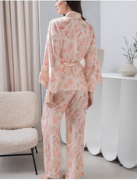 Шелковый комплект тройка Mia-Amore MOLLY 1926, Цвет: персиковый, Размеры: L, изображение 2