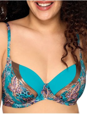 Лиф купальный уплотненный Ava SK141 U turquoise, Цвет: туркус, Размеры: 80F