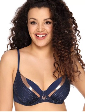 Верх купальника с уплотненной чашкой Ava SK137 U atramento, Цвет: чернильный, Размеры: 100D, изображение 3