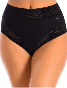 Высокие слипы с кружевом Janira SOFT LACE 1030473 SLIP HIGH black, Цвет: black (черный), Размеры: M