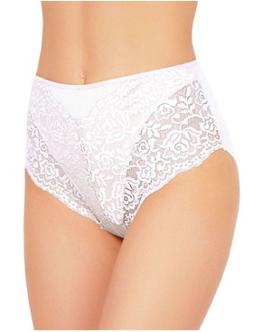 Хлопковые трусы с кружевной отделкой Janira LACE COTTON BAND 1032078 MAIKA blanco, Цвет: blanco (белый), Размеры: L