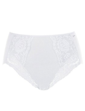 Хлопковые трусы макси с кружевной отделкой Janira LACE COTTON BAND 1032081 blanco, Цвет: blanco (белый), Размеры: M, изображение 4