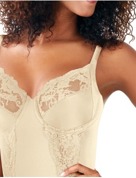 Боди корректирующее Maidenform ULTRA-FIRM BODY SHAPER 1456 кремовый, Цвет: кремовый, Размеры: 80D, изображение 6