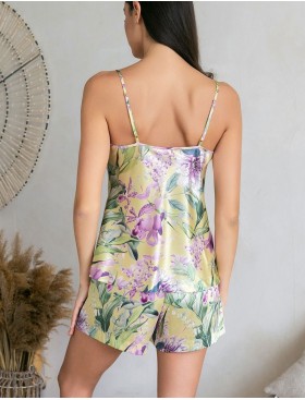 Пижама майка и шорты шёлк Mia-Amore IOLANTA 3952, Цвет: мультицвет, Размеры: S, изображение 2