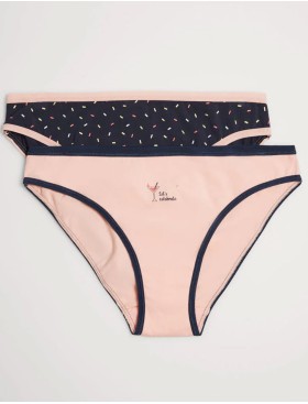 Набор трусов слип-мини Ysabel Mora 19422 MINI (2 шт), Цвет: розовый+синий, Размеры: L, изображение 5