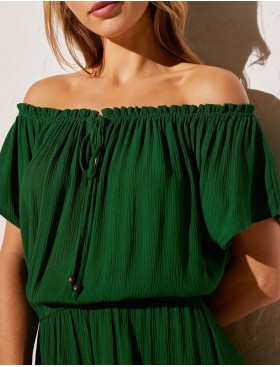 Платье пляжное с ассиметричным подолом Ysabel Mora 85918 зеленый, Цвет: зеленый, Размеры: S, изображение 3