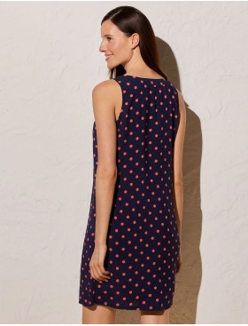 Платье пляжное в горох Ysabel Mora 85957 синий/персиковый, Цвет: синий/персиковый, Размеры: M, изображение 2