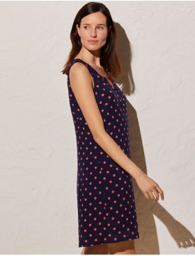 Платье пляжное в горох Ysabel Mora 85957 синий/персиковый, Цвет: синий/персиковый, Размеры: M, изображение 3